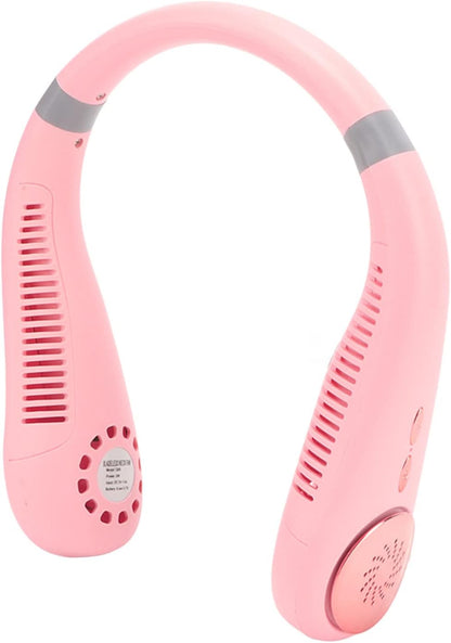 Portable Rechargeable Neck Fan – Hands-Free Dual Wind Wearable Cooling Fan