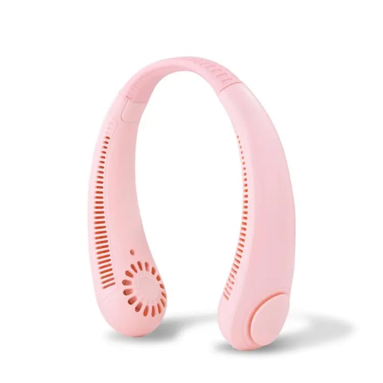 Portable Rechargeable Neck Fan – Hands-Free Dual Wind Wearable Cooling Fan