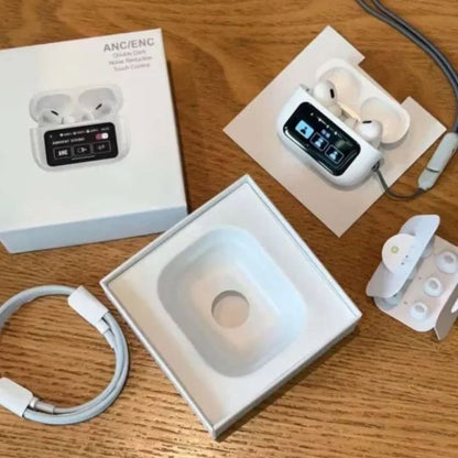 AirPods Pro A9 – Double Dark Noise Reduction with ANC & ENC, Battery Display, and Touch Control