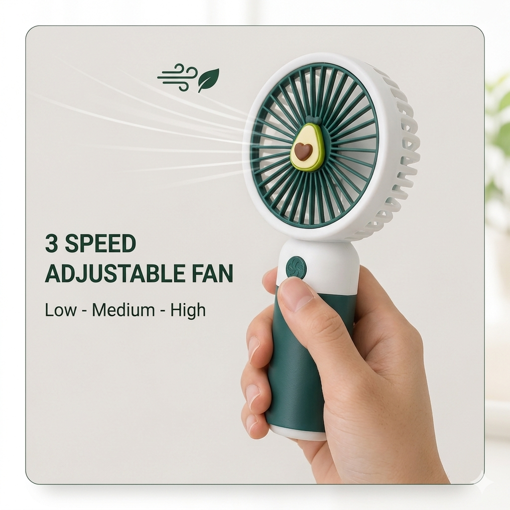 Mini Fan + 4000mAh Power Bank Combo | Portable Cooling & Charging Set