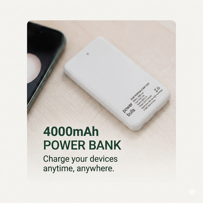 Mini Fan + 4000mAh Power Bank Combo | Portable Cooling & Charging Set