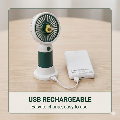 Mini Fan + 4000mAh Power Bank Combo | Portable Cooling & Charging Set