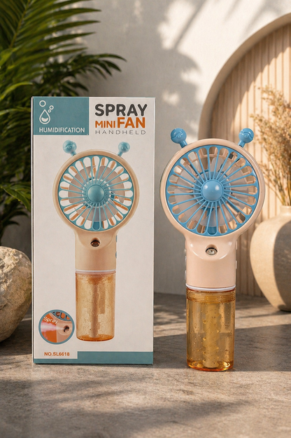 Rechargeable Handheld Mist Spray Fan