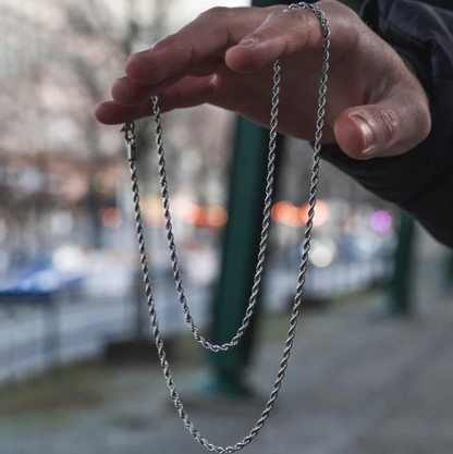 SILVER ROPE CHAIN