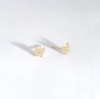 Diamond Butterfly Earrings