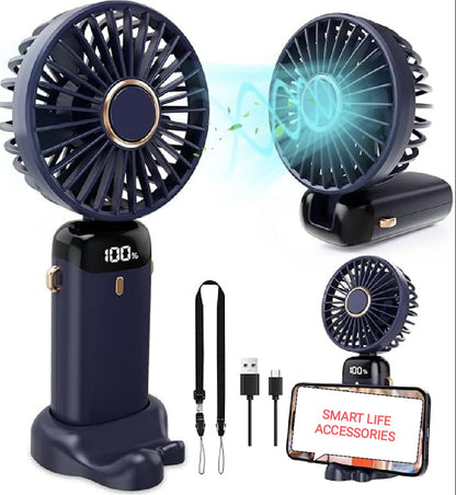 8" Rechargeable Tabletop & Handheld Summer Cooling Fan