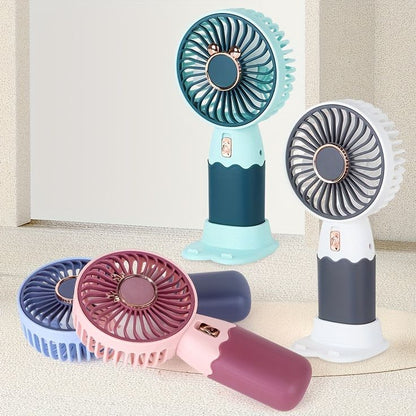 Buy 6.7" Mini Rechargeable Three Gear Speed Cooling Fan
