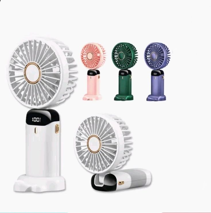 8" Rechargeable Tabletop & Handheld Summer Cooling Fan