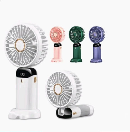 8" Rechargeable Tabletop & Handheld Summer Cooling Fan
