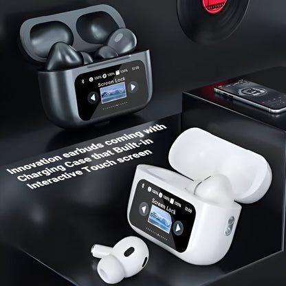 A9 Pro 2+ ANC/ENC LED Touch Display Premium Quality With Noise Cancellation